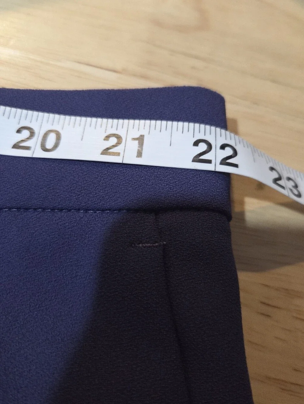 Marina Rinaldi Navy Wide-Leg Trousers